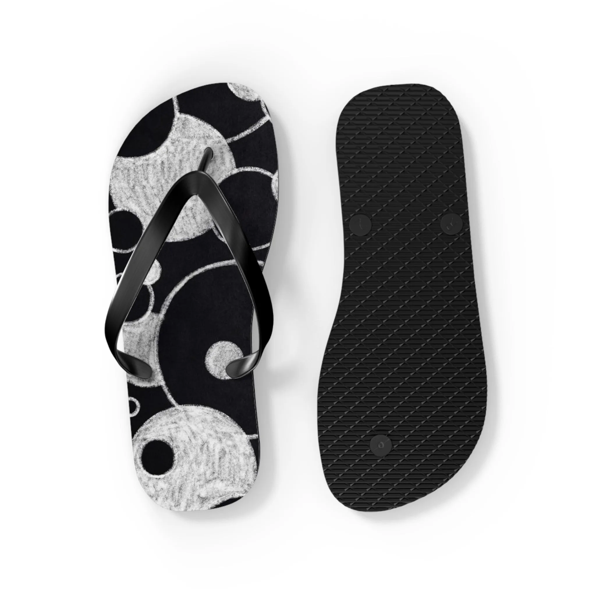 Black Dots - Inovax Flip Flops