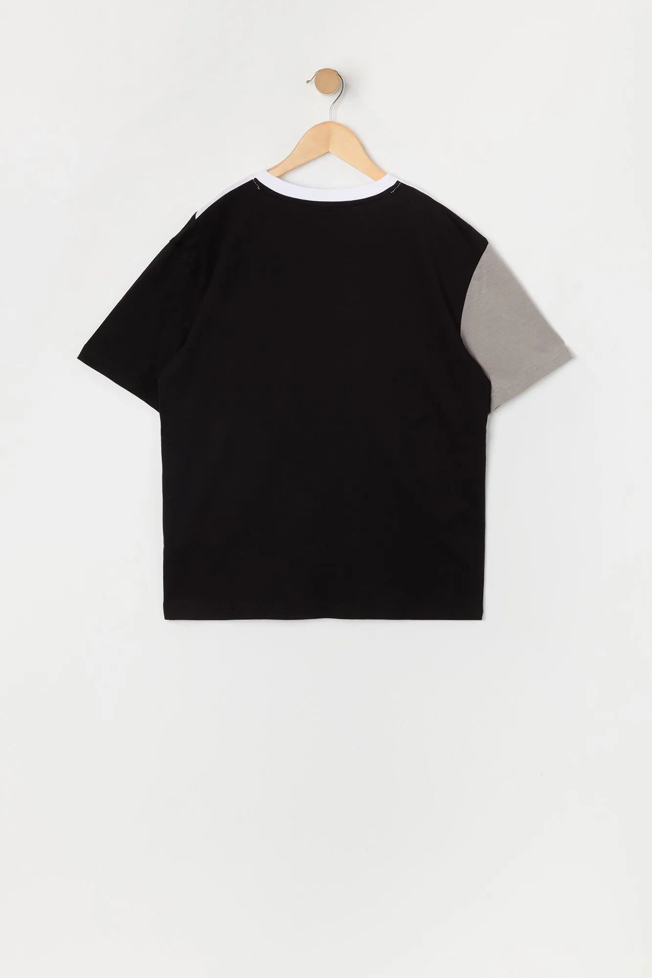 Boys Colourblock Crewneck T-Shirt