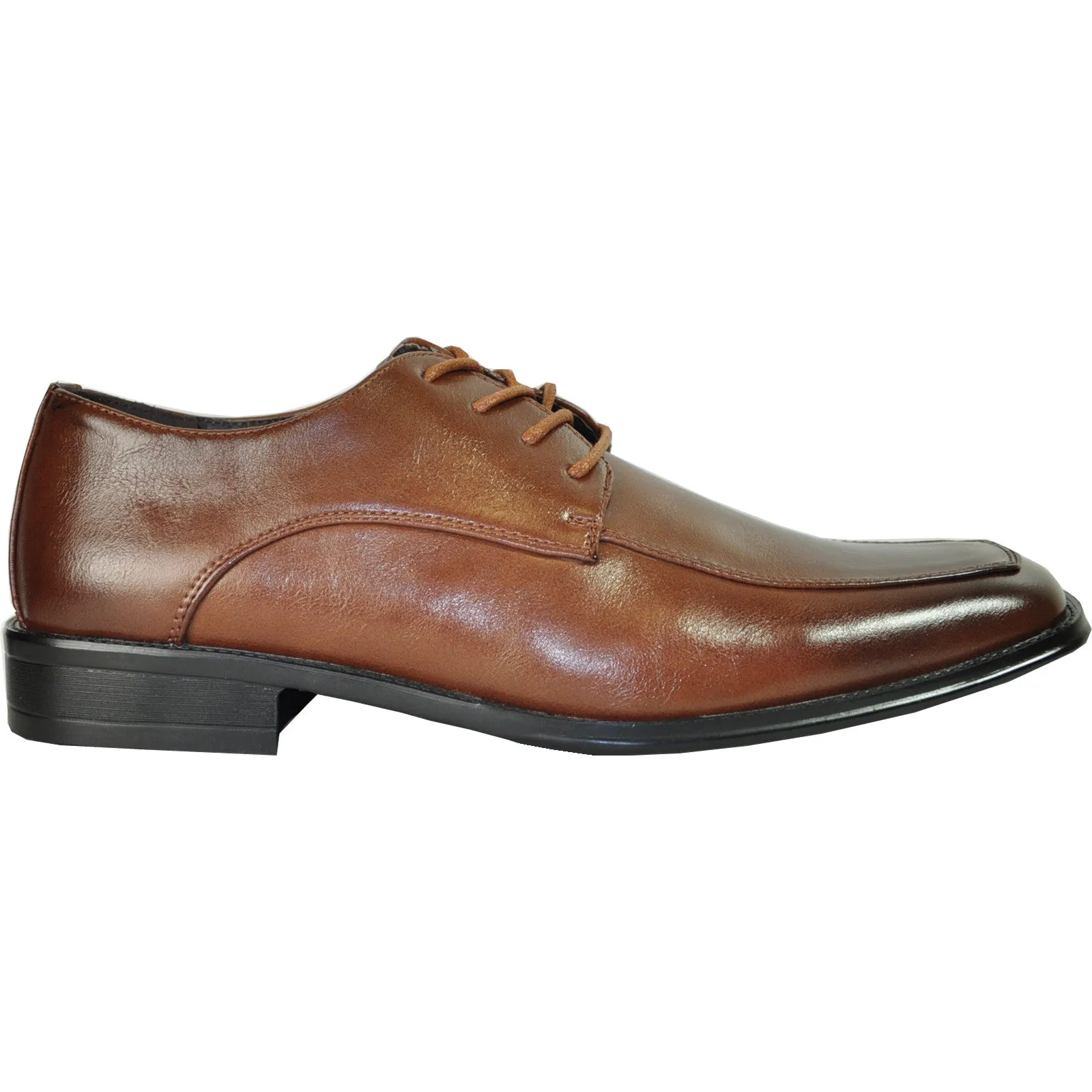 BRAVO Men Dress Shoe MILANO-2 Oxford Shoe Brown