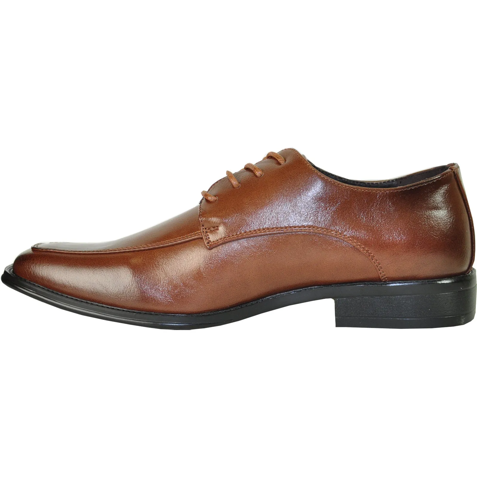 BRAVO Men Dress Shoe MILANO-2 Oxford Shoe Brown