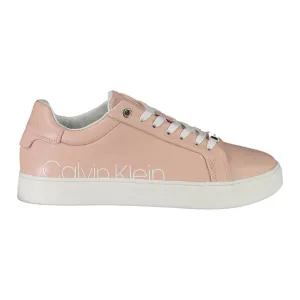 Calvin Klein Pink Leather Women Sneaker