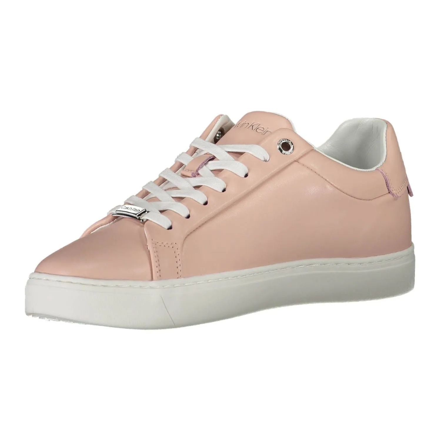 Calvin Klein Pink Leather Women Sneaker