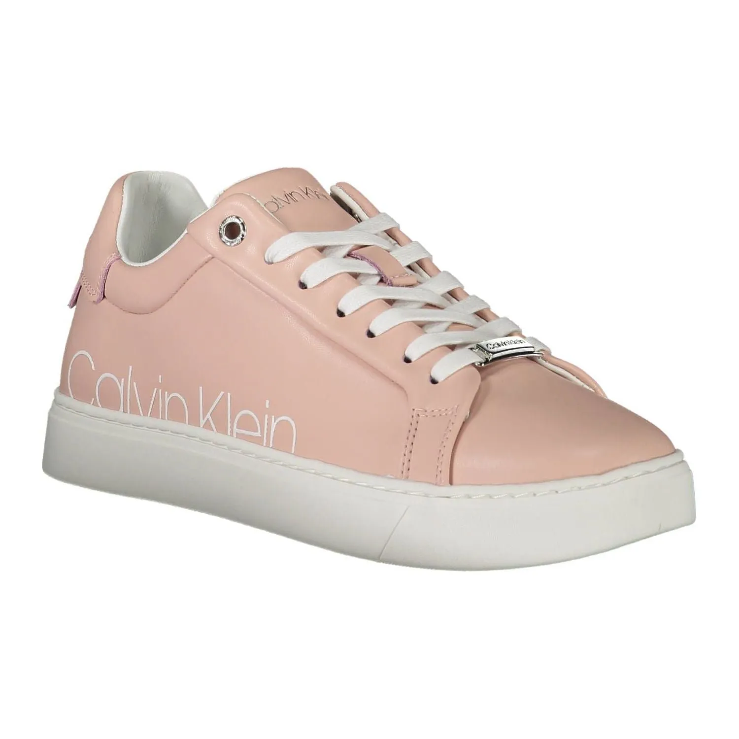 Calvin Klein Pink Leather Women Sneaker