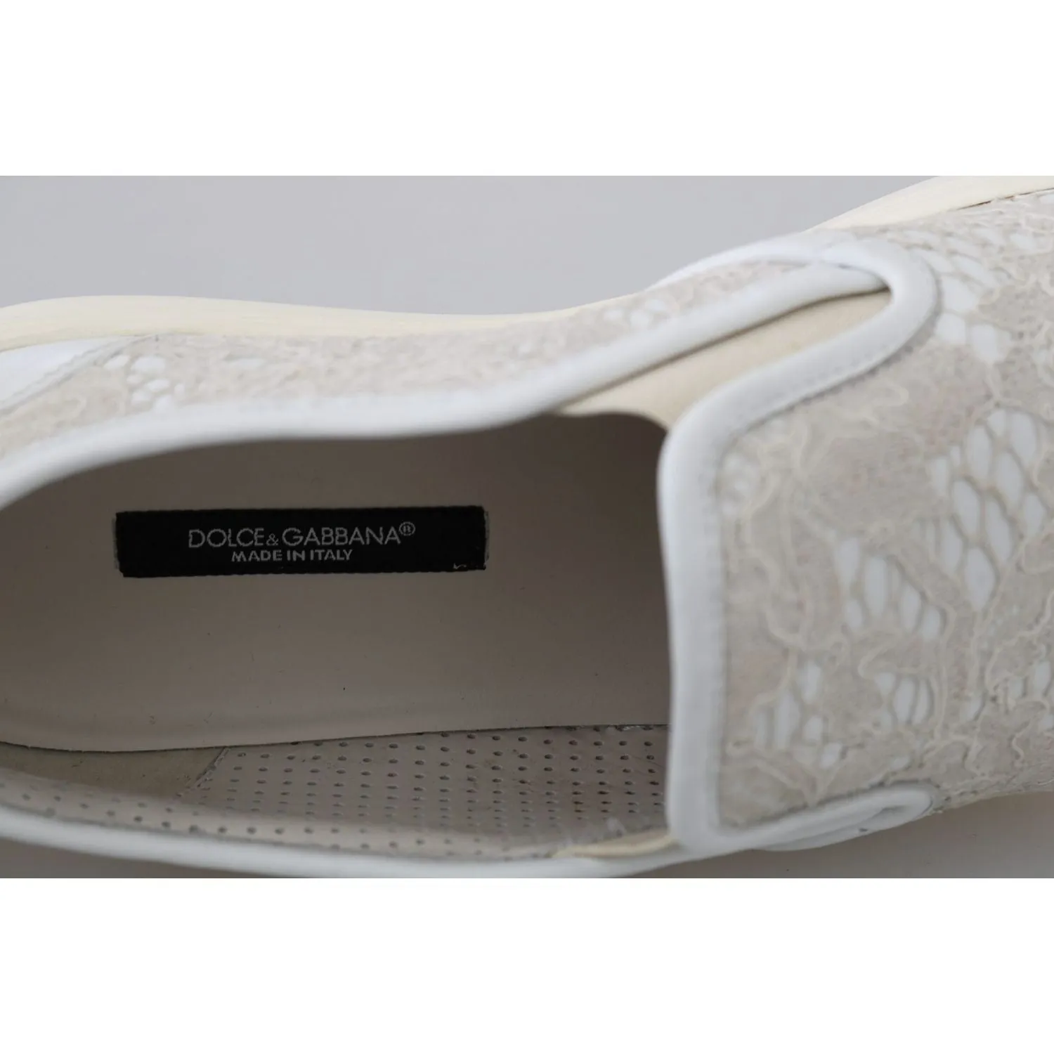 Dolce & Gabbana Elegant Off White Loafers for Ladies