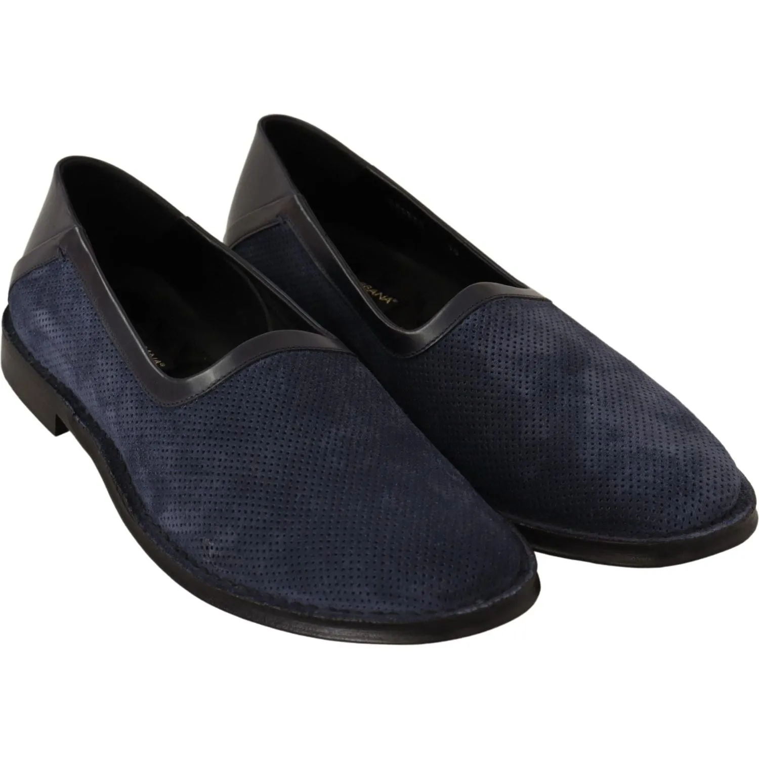 Dolce & Gabbana Elegant Perforated Leather Loafers