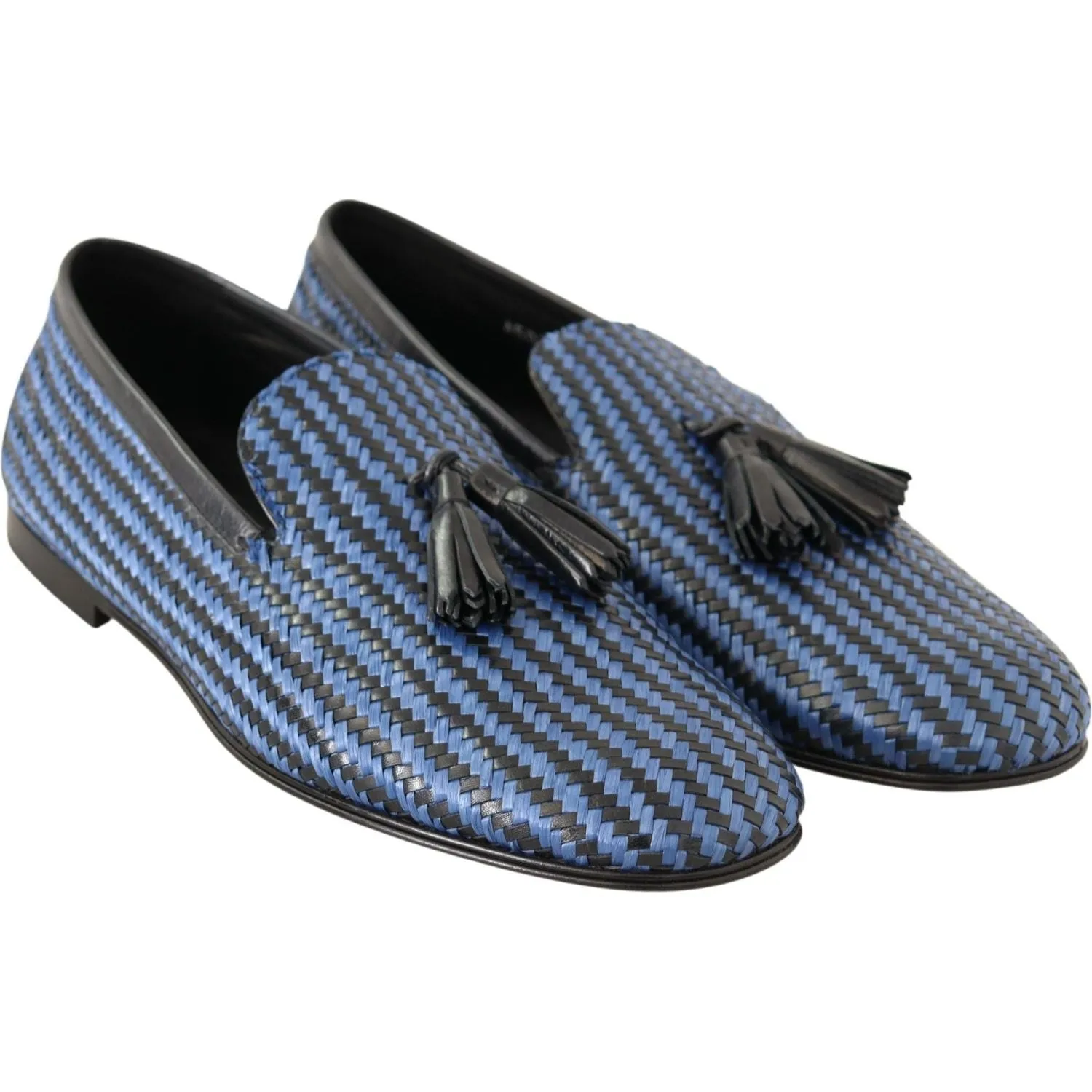 Dolce & Gabbana Elegant Woven Leather Loafers