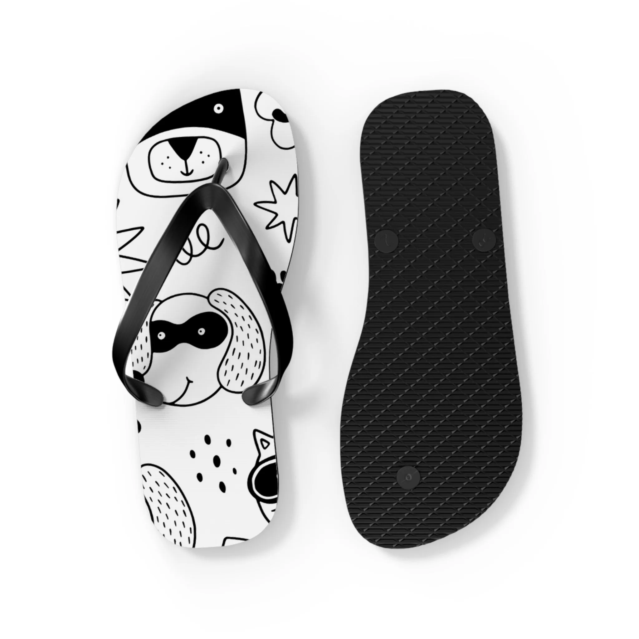 Doodle Dogs & Cats - Inovax Flip Flops