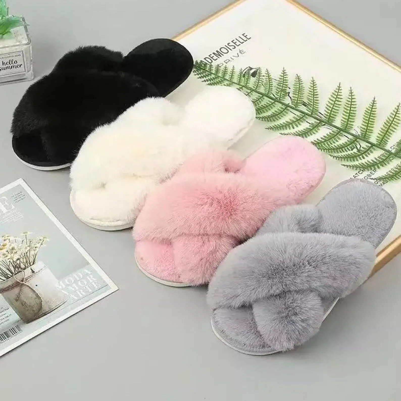 Fluffy Women’s Slippers