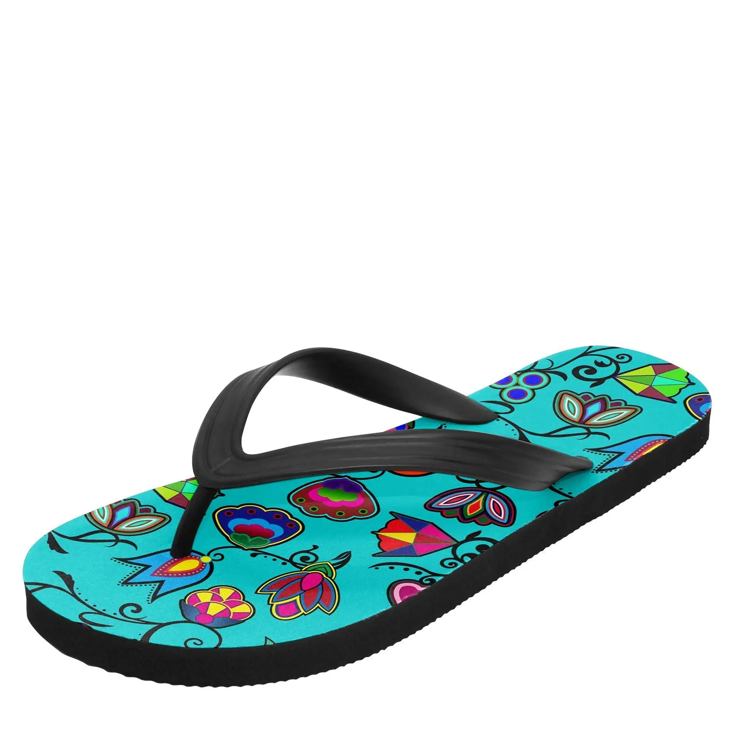 Indigenous Paisley Sky Flip Flops