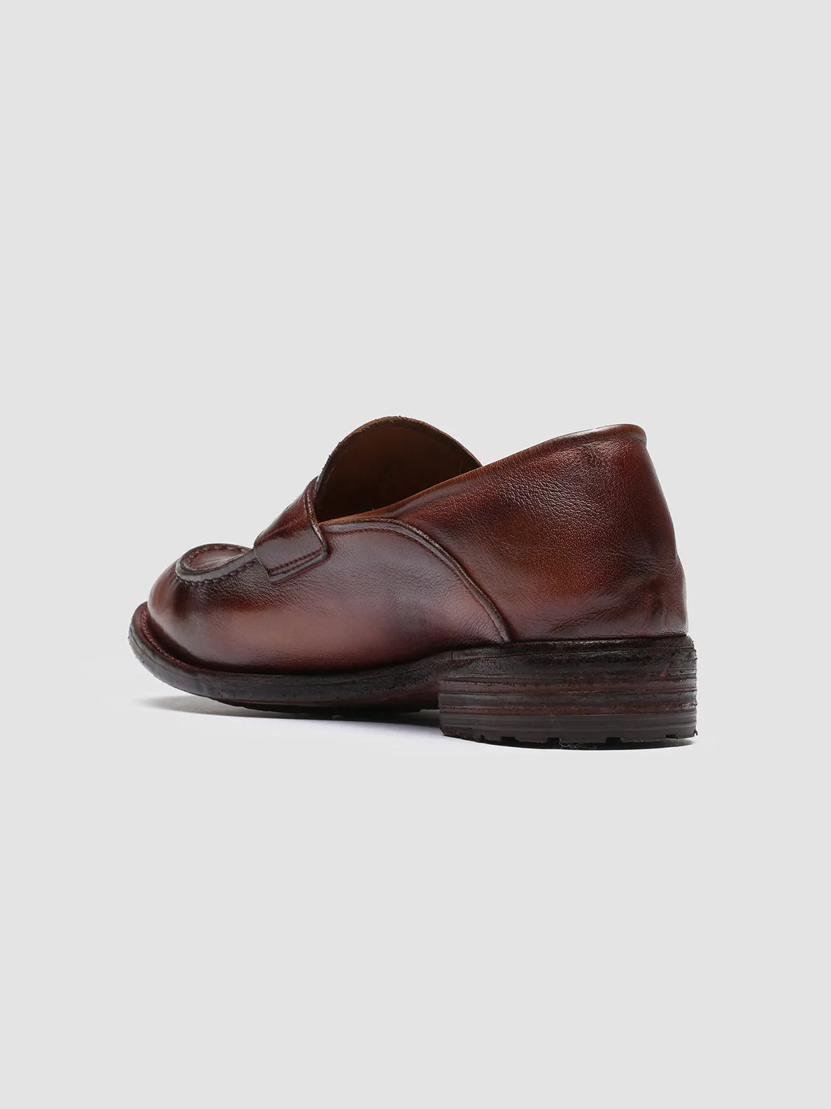 LEXIKON 140 - Tabacco Leather Penny Loafers