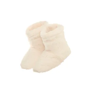 Luxury Cream Faux Fur Scented Heatable Slipper Boots