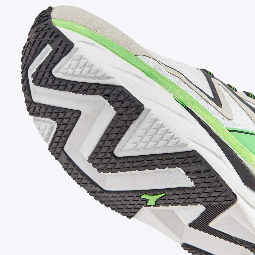 Men's Atomo V7000 Running Shoe - White/Green Fluo/Black - Regular (D)