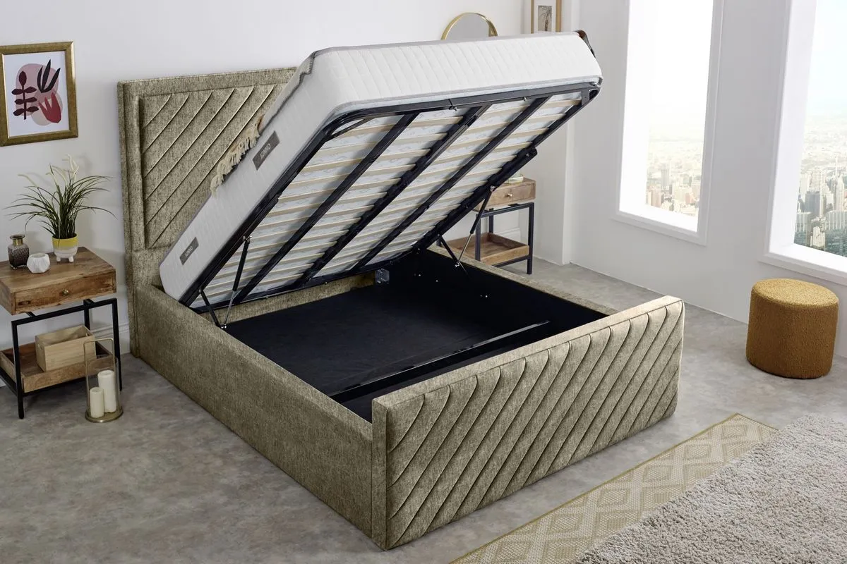 Oxford Upholstered Ottoman Bed