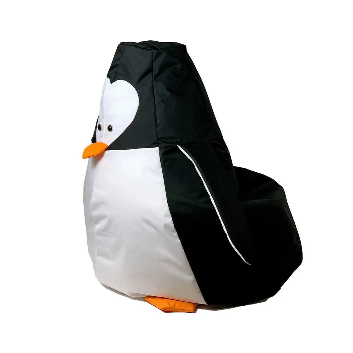 Pouffe GO GIFT White Black Oxford Penguin 105 x 80 cm