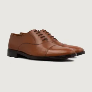 Professor Oxford Tan Leather Shoes