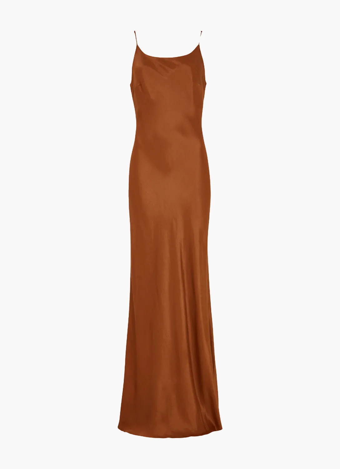 Roxy Spaghetti Strap Maxi Dress In Brown