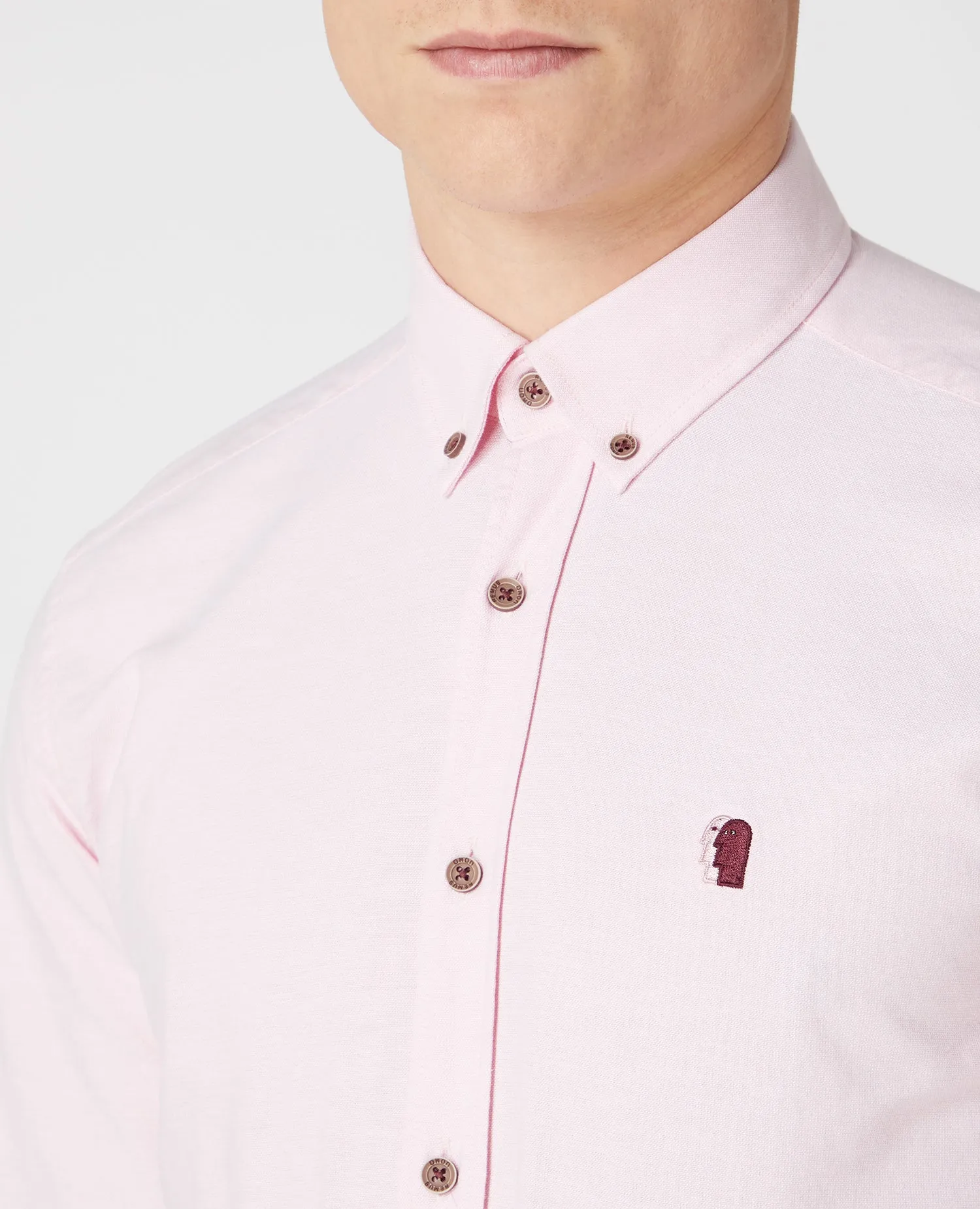 Slim fit oxford cotton shirt