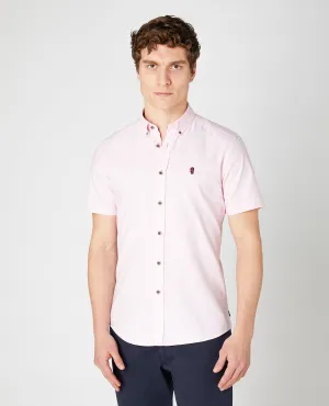 Slim Fit Oxford Cotton Short Sleeve Shirt