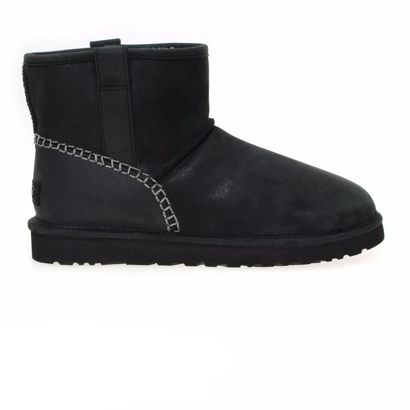 UGG Classic Mini Stitch Black Boots