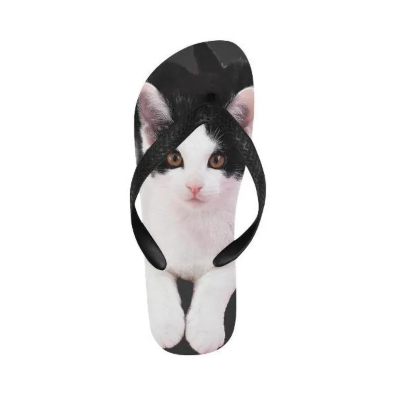 Unisex Flip Flops Tuxedo Cat Gifts For Cat Lovers