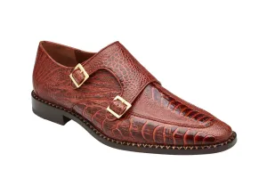 Valiente Genuine Ostrich Leg Double Monkstrap by Belvedere