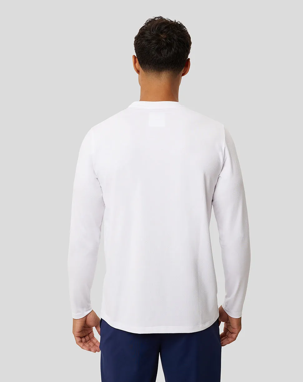 White Active Long Sleeve Training Tee