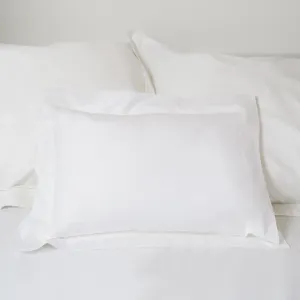 White Cotton Oxford Boudoir Cushion Cover