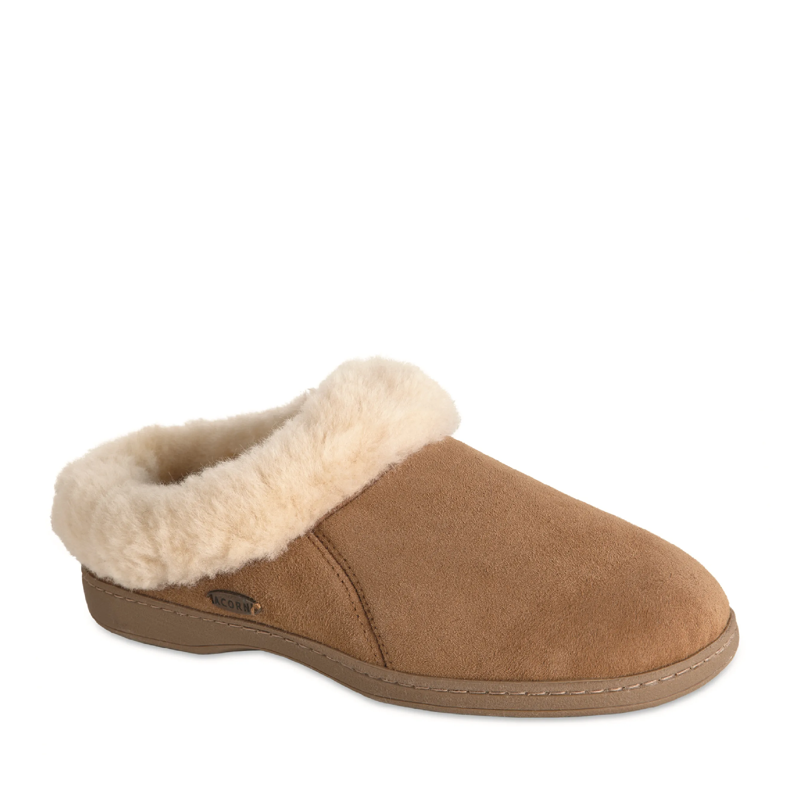 Women's Acorn Oh Ewe Collar Slipper in Walnut